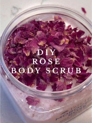 DIY Rose Body Scrub🌹💋💫 #DIY #bodyscrub #scrub #rose #rosebodyscrub #cleangirl #aesthetic #bathtime #SelfCare #diyscrub #skincare #skincareroutine #asmr #thatgirl #satisfying 