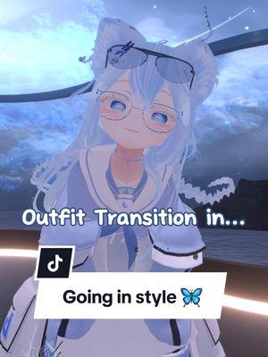 New outfit for the VRC Tiktok Awards!!! 🎉 Hope to see ya there! Make sure to check out @Nanako and @AliixandreOG on Twitch so you don't miss it!!  #tiktok #vrc #tiktokawards #vrctiktokawards #vr #positivity #live #support #foxo #seeyathere #today #blue #butterfly #vtuber #foxtuber #vrccommunity 