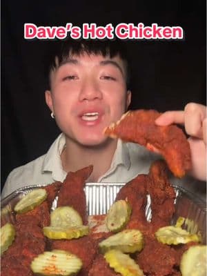 Finding David’s hottest tender 🥵 @Dave’s Hot Chicken  #fypシ゚viral #mukbang #eating #Foodie #foodtiktok #asmreating #losangeles #america #unitedstates #daveshotchicken #spicy #chickentenders #nashvillehotchicken 