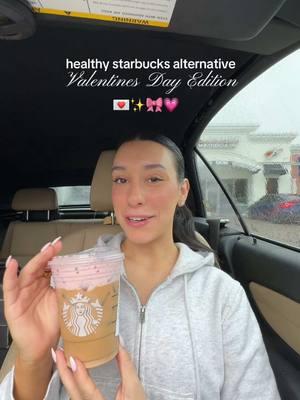 Enjoy a cute Valentines Day Starbucks drink without the crazy sugar! 💓 #ValentinesDay #starbucksorder #healthyalternatives #healthystarbucks #lowcalorie #lowcaloriestarbucks #lowcaloriecoffee #fitnessmotivation #healthandwellness #healthandfitness #balance #healthyhabits 