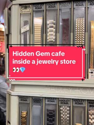 This hidden gem cafe is located INSIDE of a jewelry store downtown! Have you been? 👀 #mysecretchicago #cafe #hiddengem #chicago #chicagoplacestoeat 