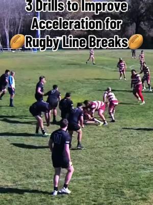 Become explosive off the line with these 3 drills.  P.s. they will also help you drag people and gain meters on the pitch #rugby #speed #acceleration #speeddrills #explosive #rugbytraining #rugbyleague 