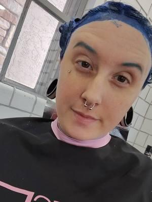 new hair 💙☄️ #bluehair #foryoupage #tattooedchristian #newhair #alternativechristian 