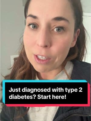 Were you just diagnosed with type 2 diabetes? Then start here. This one simple change will have the biggest impact on your blood sugar levels. #type2diabetes #t2diabetes #diabetesdietitian #diabeteseducator 