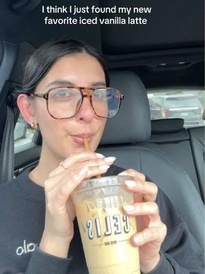 Clearly very impressed #celis #delraybeach #icedvanillalatte #viral 