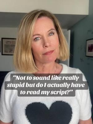 Ok maybe the three times part isn’t common sense… but it is necessary!! Please I am begging you, read your script 🫠  #acting #actingtips #acting101 #actingcoach #actingschool how to be an actor / how to get into the entertainment industry