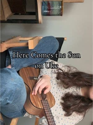 Ngl this one took full brain power to learn #ukulele #herecomesthesun #beatles #uke #ukulelecover 