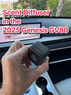 Here’s how the scent diffuser works in the 2025 Genesis GV80 luxury SUV. Using this fragrance releaser, you’ll never have the smelly car again! Price as shown for this 3.5T Prestige AWD trim is $81,300. #Genesis #GV80 #GenesisGV80 #CarTech #demo #airfreshner #fragrances #coolcarfeatures 