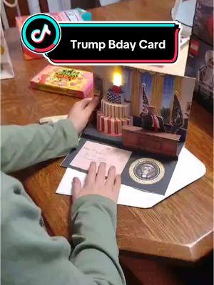 My little #Trump child loved his birthday card #spotlightfinds #tiktokshoploveatfirstfind #tiktokshopjumpstartsale #trumpvance #conservative #trump2024 #trump4547 #trump47  PS: I have love for you regardless of politics, but as a mom and a business owner I’m SO THANKFUL and am looking forward immensely to these next 4 years 🖤🇺🇸 