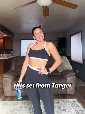 this set from Target 🔥 literally is so soft!!  #allinmotion #workoutset #targetfinds #pilatesoutfit #matchingset #yogaoutfit  #alaninutrition 