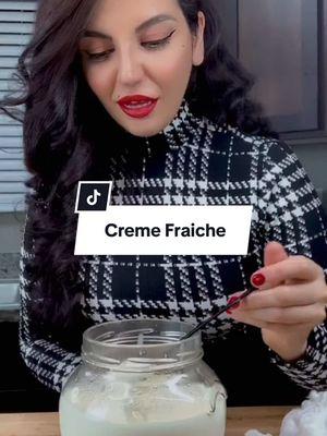 Have you ever tried making #cremefraiche from scratch before?! Well now you can with this simple guide on how to create the creamiest cream ever and with only 2 ingredients! #cookingwithlamees #madefromscratch 