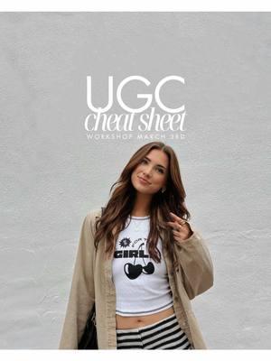 UGC FOLLOWERS!!! I’ve created a 6 week workshop to turn you into a UGC Creator. More information to come on Monday, sign ups for the March 3rd class are TUESDAY! This first class will be very limited!! I’M SO EXCITED, LET’S DO THIS!!📱✨ #ugc #ugccreator #ugctips #ugccommunity #selfemployed #ugccourse #ugcworkshop 