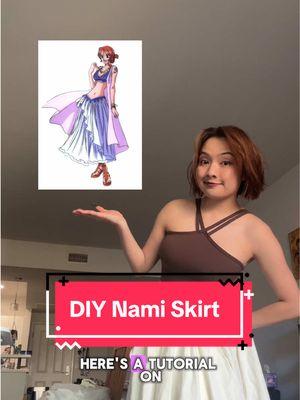 Replying to @Alice M739  DIY Nami Skirt Tutorial! #anime #DIY #cosplay #casualcosplay #onepiece #strawhats #nami #namionepiece 