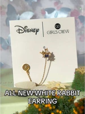 Follow the White Rabbit into a world of whimsy, curiosity, and wonder 🐇💙✨ Our brand-new Disney Alice in Wonderland White Rabbit Earring + Ear Cuff—and the rest of this enchanting collection—drops Tuesday, 1/28 at 7 AM PT on our site. Don’t be late! 🕰️✨ #aliceinwonderland #whiterabbit 