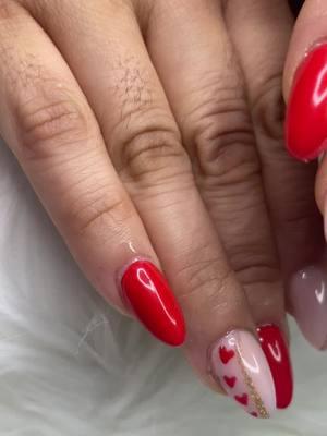 Todays set!!! Red Valentine’s Day nails 💅 #foryoupageofficiall #bookwithme #springfieldma #westernmass #valentinesdaynailart #selftaught 