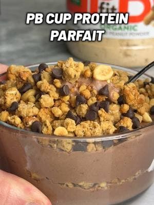 This PB Cup Parfait has 62g of protein and is ready in only 5 mins making it the perfect grab and go breakfast while still staying on track 🔥🥜  #pbfit #pbfitpartner #nationalpeanutbutterday  ✅ Ingredients: 1 cup fat-free Greek yogurt (220g) 1 scoop chocolate whey protein (30g) 2 tbsp @pbfit powdered peanut butter (15g) 1 tbsp cocoa powder 1 tbsp zero calorie sweetener Pinch of salt 1/2 cup @pbfit protein granola (60g) - Available on Amazon! 1 tsp mini chocolate chips (5g) 📝 Recipe note:  Feel free to get creative and add any fruits of your choice — bananas or strawberries would be awesome in this one. 💪 Macros per serving:  590 calories, 18g fat, 45g carbs, 62g protein.  Makes 1 serving. #pbcup #peanutbutter #parfait #breakfast #healthybreakfast #healthylifestyle #protein #macros #healthydiet #diettips #lowcalorie #caloriedeficit #healthyfood #dieting #weightloss #healthy #lowcal 