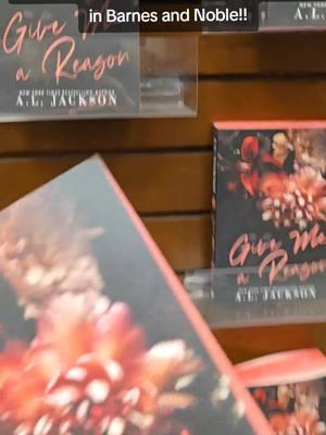 a moment that I'll never forget 🫶🫶🫶 seeing my books in stores is so surreal and incredible! thank you to my amazing readers who made this happen!!! I 🫶 you!!!!!  📖 Gibe Me a Reason  #givemeareason #BookTok #booktokfyp #aljacksonauthor #barnesandnoble 