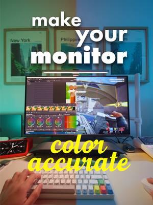 If you’re using a gaming monitor for editing, it’s always a good idea to calibrate it for the most color accuracy! #cedlom #tech #pc #color #film #editing #mac 