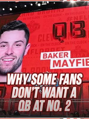 Why are some Browns fans so afraid to draft a QB at No. 2? #fyp #reel #reelsinstagram #Relationship #clevelandbrowns #browns #dawgpound #nfl #nfldraft #quarterback #nflquarterbacks 