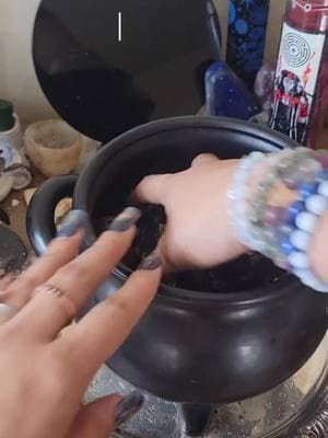 cauldron grabs are li ked under official website in my bio!  #witches #witchcraft #witch #witchythings #witchesoftiktok #witchy #witchtok #fyp #crystals #scoopasmr #mysterybox 