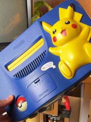 Check out this Pokemon themed Nintendo 64! • • #dkoldies #retrogamestore #retrogaming #nintendo #ClassicGames #nintendods #N64