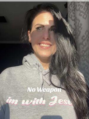 No Weapon formed shall prosper #isaiah #54 #hits  #jesuschrist #christiangirl #bibleverse #singlechristian #childlessmillennial #noweaponformedshallprosper  #bestrelationship #glorytogod #imwithjesus   Hoodie available * 