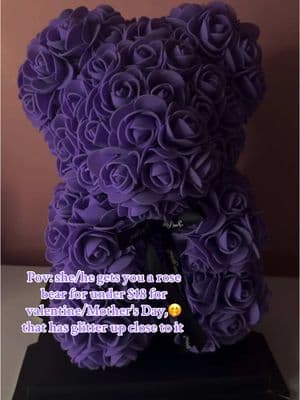 A rose bear instead of a regular bear 🤭🥹💜#creatorsearchinsights #tiktokshoploveatfirstfind #tiktokshopjumpstartsale #fashionlookbook #rosebear #glitterrosebouquet #rosebears #valentinesdaygiftideas #valentinesdaygifts 