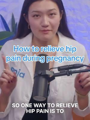 If you're experiencing hip pain and are pregnant, try this tip. #pregnant #hippainrelief  #anjahealth #pregnancytip 