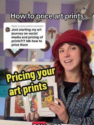 Replying to @sarecreates  art prints! How you can price them, etc etc let me know if you have more art or printing related questions. #artprints #artprint #artistadvice #beginnerartist #artbusiness #SmallBusiness #trippyartist #psychedelicartist #fulltimeartist #artistsoftiktok #artistshelpingartists 