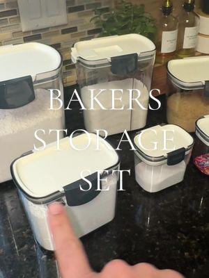 Such a practical way of storing baking essentials! #bakersstorageset #airtightcontainers #pantrycontainers #pantryorganization @Everything Kitchens #newyyearnewme   #tiktokshopjumpstart #SuperBrandDay #tiktokshoploveatfirstfind #giftguide #ttsdelightnow #seasonalgems #lovelanguage 