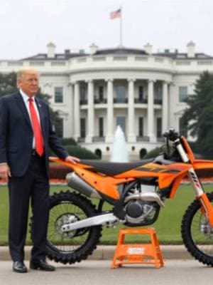 Trump loves KTM #trump #whitehouse #foryoupage #trending #fyp #reposting 