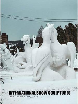 Here’s a cool event you don’t want to miss this weekend! ❄️ The International Snow Sculpture Championships in Breckenridge bring together teams from around the globe to transform 25-ton blocks of snow into jaw-dropping works of art using only hand tools—no power tools allowed! 🗓 Sculpting Week: January 20-24 👀 Viewing Week: January 24-29 ⏰ Free timed entry reservations are required for Saturday, January 25, but all other days are walk-in friendly. 📍 @brecksnowsculpt  💬SHARE THIS WITH A FRIEND! #SnowSculptures #BreckenridgeCO #winteractivities #colorado