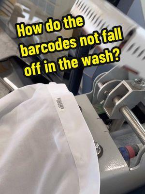 Replying to @narben61 how to the barcodes not fall off in the wash? #howto #explain #interesting #satisfying #drycleaning 