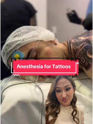 STOP having general anesthesia for tattoos- that’s not what it’s for! #anesthesia #tattoo #anesthesiafortattoo @tuzinhotattoo 