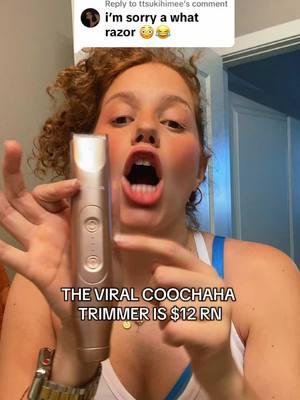 Replying to @ttsukihimee THE ONE AND ONLY COOCHAHA TRIMMER! I’ve been using this for MONTHS now and I haven’t had a problem with it!!! It super easy to use!! Make sure you hold your skin taunt & go slowly !  It’s also waterproof and rechargeable !!  #rechargeable  #trimme#trimmeri #ttslevelup #ttsdelightnow #waterproof #lovelanguage #fadehaircut #bikinitrimmer #howtoshave 