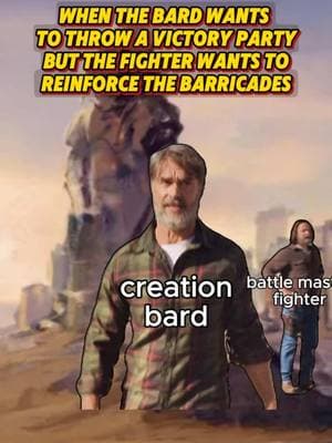 bard wants a victory party #DND #DNDmeme #DNDmemes #DNDtiktok #DND5e #DNDtok #nerdtok #DNDfam #DNDparty #DNDfamily #fantasy #dungeonsanddragons #TTRPG #memes #rpg #tabletop #dndplayer #fantasy #fantasyrpg #dungeonsanddragonsmemes #dungeonsanddragons5e #roleplayinggame #dungeonmaster #ttrpgmemes #ttrpgtiktok #ttrpgtok #beggartok #dndhumor #dndjokes #dndfunny 