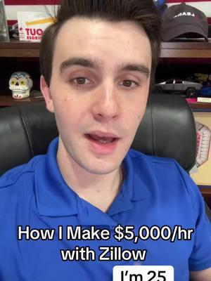 How I Make $5,000/hr with Zillow 🏡 #realestate #financialfreedom #realestateinvesting #entrepreneur #wholesalinghouses #makemoney #wholesalingrealestate #sidehustle #realestateinvestor #wholesalerealestate #zillow #investing #coldcalling #business #fyp #motivation #virtualwholesaling #greenscreen 