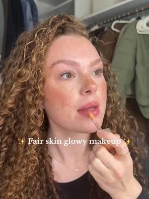 Fair girls tap in 🤔 @Tower 28 Beauty @Charlotte Tilbury @Saie @makeupforever @Patrick Ta Beauty #fairskin #curlyhair #grwm 