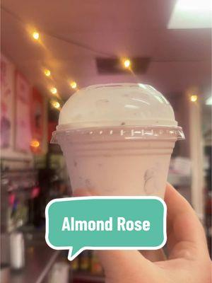 Almond Rose Concrete! #fyp #SmallBusiness #businessowner #dayinmylife #frozenflamingo #frozencustard #work 