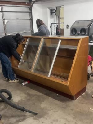 Found this display case on marketplace, went and loaded it up with the truck, unloaded it, and stripped it down so my tortoises can have a deep enough pit to burrow with some great friends #sulcatasoftiktok #terrarium 