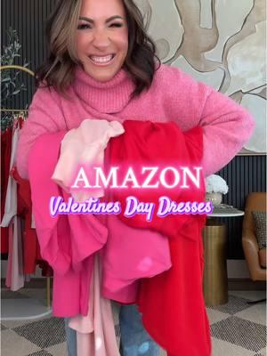 Found some gorgeous Valentine’s Day dresses on Amazon, and I’m in love! 💕  Whether you’re planning a date night, Galentine’s, or just dressing up for fun, these are so good! Which one’s your fave? 5’2” | 130lbs | 34DD | 25” waist #ValentinesDayOutfits #AmazonFashion #PetiteStyle #PetiteFashion #AmazonFinds #Affliate #FashionOver40  @Amazon Influencer Program @Amazon Fashion 