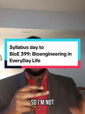 Welcome to BioE - 399 Bioengineering in EveryDay Life. in this series we'll be covering how different disciplines of Bioengineering affect your everyday life #drbarlow #tiktokuniversity #bioengineering #tiktokclassroom #madbioengineer 