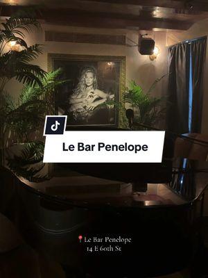 Le Bar Penelope for an Old-World experience on the Upper East Side perfect for mingling. Reservations for two are not an option, creating an atmosphere for young adults to mingle around the Bar or order bites at a table. Located on 14 E 60th St #lebarpenelope #ues #uppereastside #uesbars #uptownbars #nycnightlife #nyclounges 