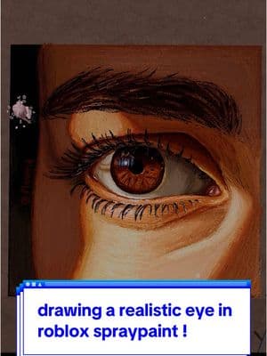 heyyy something new !! every artist enjoys drawing eyes lol i did very much like making this one  . . . . . . . . . . . . . . . . #roblox #robloxspraypaint #eye #drawing #digitalart #art #arttok #realism #aesthetic #robloxart 