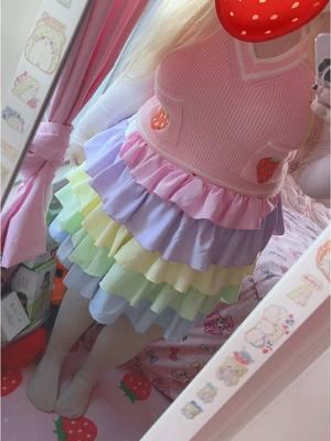 my frilly skirt! :D i made this vid on #rednote earlier ! #kawaii #kawaiiaesthetic #kawaiiroom #pastel #pastelkei #strawberry #mothergarden #mothergardenstrawb🎀🍓 #carebears #kawaiifashion #kawaiiclothes #skirt #kawaiigirl #anime #animecore #jfashion #rainbow #cutecore #cutecore🎀🦴🍮🐾 #cutecore🍮🐇🎀🎧 #cutecore🐾🦴🎀🍮 #getreadywithme #outfit #outfitinspo #kawaiiaesthetics 