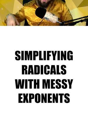 Simplifying Radicals with Variables & Exponents!#precalc #math #precalculustok #mathtutor #tutor #polynomials #algebra #mathhack #exponents #radicals #mathematics #tutorial