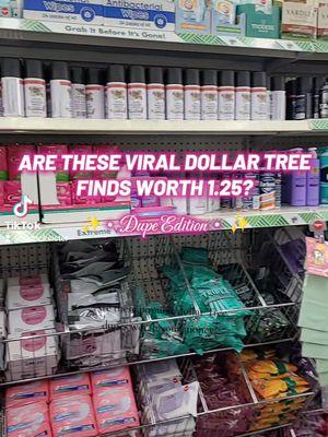 Replying to @issie597 Are these popular @Dollar Tree dupes worth $1.25? #dollartree #dollartreefinds #restock #dollar #rating #beauty #hbc #bodycare #skincare #original #dupe #review #trending #fyp #shopping #haul #news #shopwithme #asmr #doop #soldejaniero #soldejaneiro 