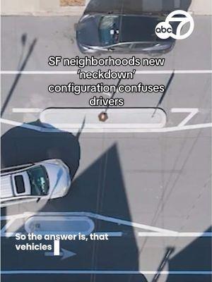 A new "neckdown" road configuration is annoying drivers in San Francisco's Sunset District, where a two-way street suddenly becomes a single lane. This is a trial as part of SFMTA's slow streets program. This summer, it will decide whether to keep the "neckdown" in place. #sfmta #neckdown #sf #trafficcontrol #abc7news 
