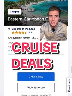 ROYAL CARIBBEAN CRUISE DEALS - Under $400! @Royal Caribbean  #cruise #cruising #cruiseship #royalcaribbean #cruisedeal #cruiselife #cruisetok #freedomoftheseas #exploreroftheseas #libertyoftheseas #greenscreen 