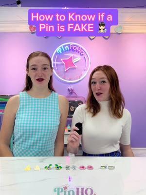 We get asked all the time how to tell the difference between Real and Fake Disney Parks trading pins 🕵🏻‍♀️ Here’s a few examples to help judge your pins. Watch the video to test your evaluation skills! 1.) The Spelling: On the back of a fake pin simple words such as “Disney,” “Made in China,” or even character names may be incorrectly spelled ❌ 2.) The Color: Often the color of a fake pin varies compared to its original counterpart 🌈 3.) The Size: In many cases the size of a fake pin is wrong and they can even feature missing details 🔍 4.) The Finish: A lot of fake pins are covered in an epoxy finish instead of the usual enamel they should have ✨  5.) The Enamel: Fake pins that DO have enamel coating may have “soft enamel” or uneven dips and edges in the paint 🎨 Let us know in the comments how many you got right! 🤓 @Pin HQ by GoPinPro #disney #disneyworld #disneyparks #disneypins #pin #pintrading #disneylife #PinHQ #SmallBusiness #PinHQbyGoPinPro #PinCollector #pincollection #DisneyPinTrading #GoPinPro #PinFolio #pincommunity #pingamestrong 